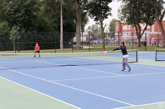 Mineola Memorial Park offers great tennis courts.