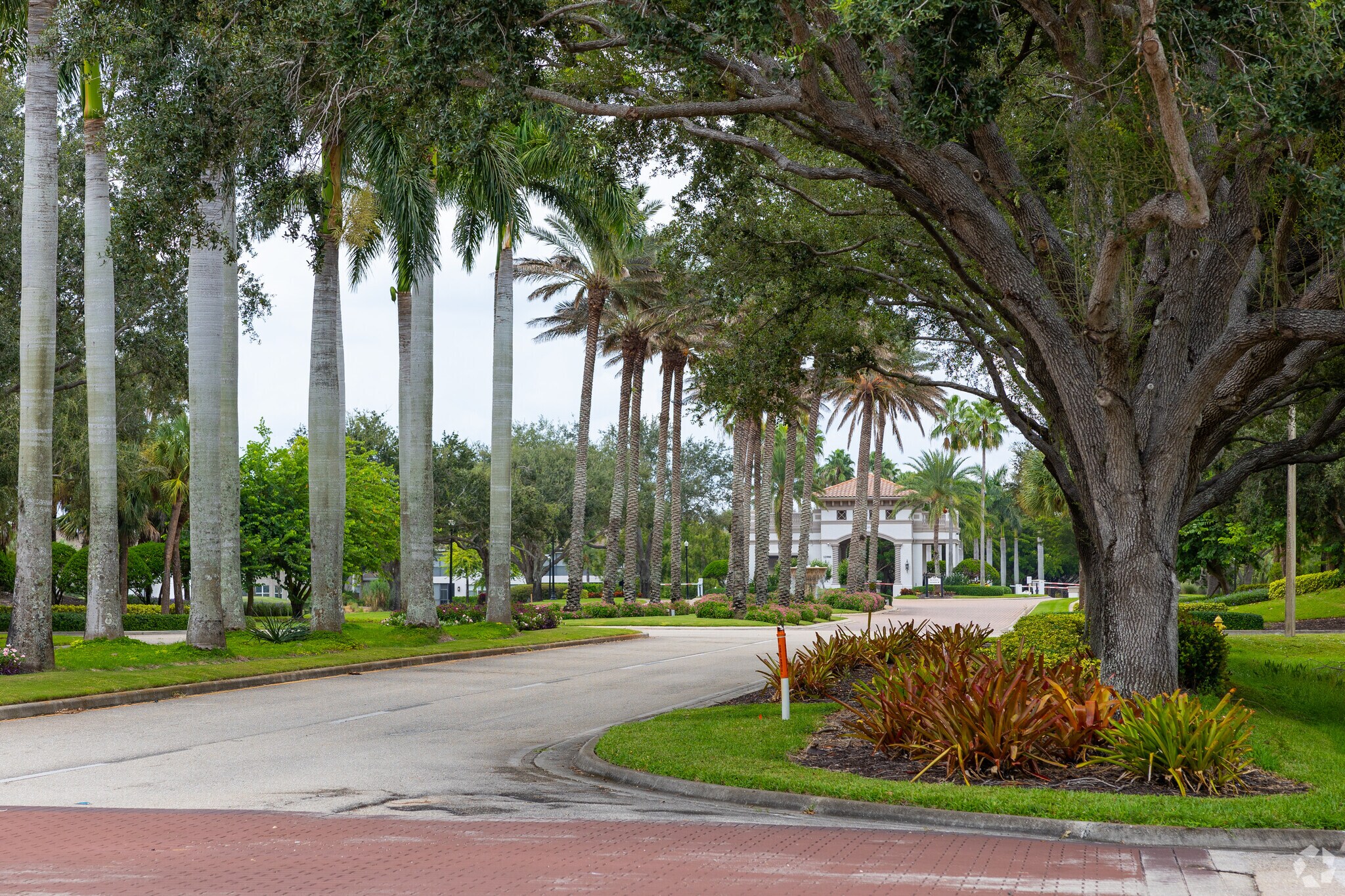 Gated residential communities have their own grand entrance in Renaissance neighborhood.