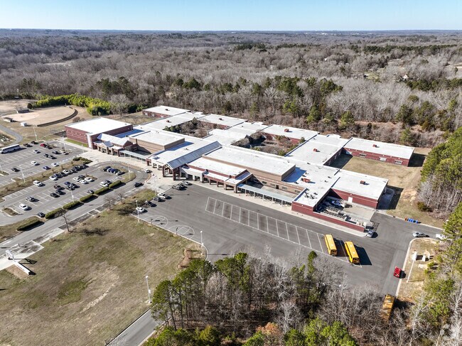 An aerial view of Concord Middle School.