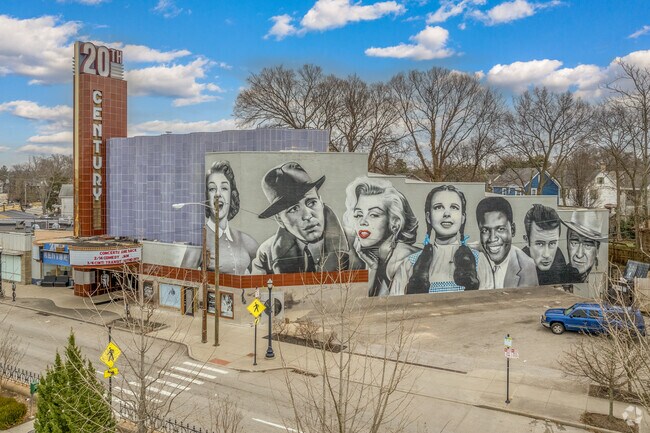 the 20th Century Theater visual giving a nostalgic feel nearby Oakley.