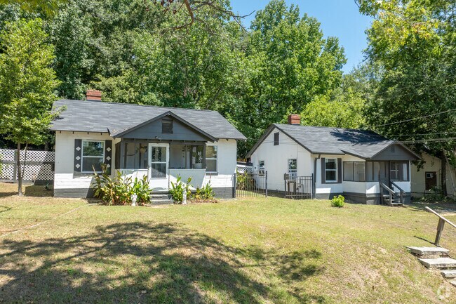 These bright bungalows are well kept yet simple.