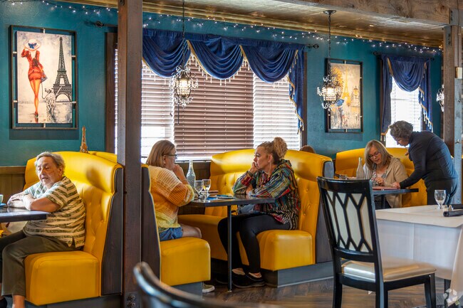White Eagle residents head to Paris Bistro for their fine wines and crepes.