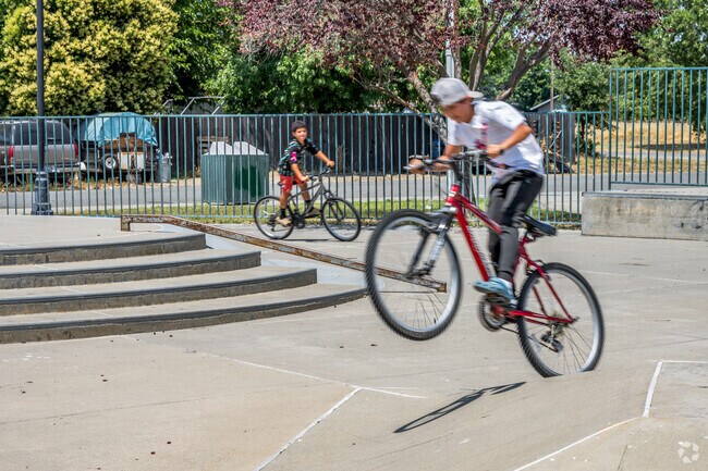 The skate park at Biggs Family Park is ready to be shredded on.