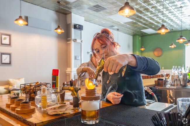 Muncy Creek residents can get a variety of unique cocktails at Basil Wood Fired Kitchen.