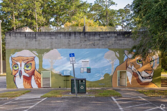 Enjoy the local art at Tom Petty Park.