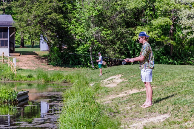 Residents of East Fork Deep River enjoy spending leisurely afternoons fishing.