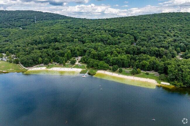 Greenbrier State Park contains a massive man made lake open for public swimming and boating.