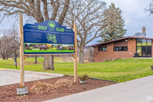 Golfers enjoy Redwood Golf Club’s 18-hole course and clubhouse in Redwood Falls.
