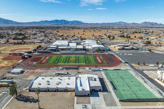 Pahrump Valley High School's football team are the Trojans.