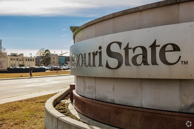 The east entrance to the Missouri State University campus is on the edge of the Bingham neighborhood.