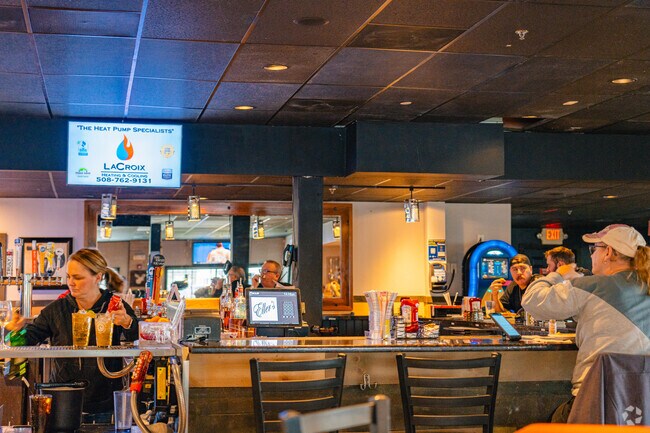At Eller's Restaurant residents can come to enjoy a drink while watching a game or two.