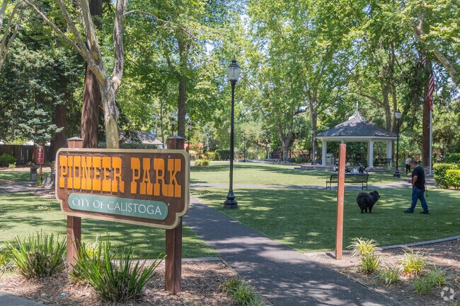 Calistoga's Pioneer Park provides a beautiful oasis of serenity in the heart of Calistoga.