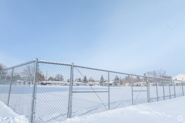 Gethsemanee Lutheran has a fenced in play area behind the school.