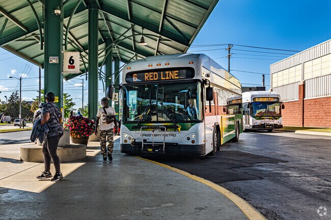 The Green Bay Metro Station is only two miles west of Three Corners.