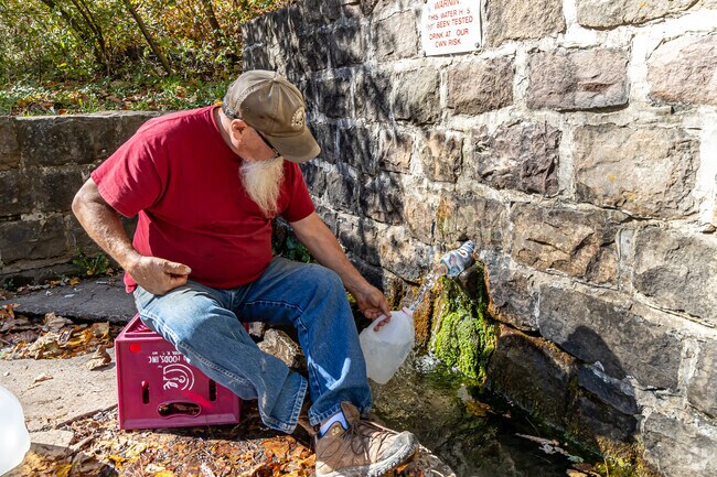 Many Haines residents love the taste of the all natural water from Hickernell Spring.
