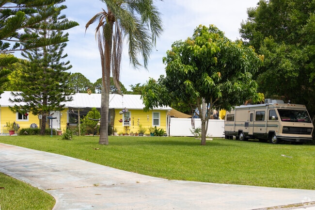 Some properties have large enough front yards that you can even park your RV there comfortably.