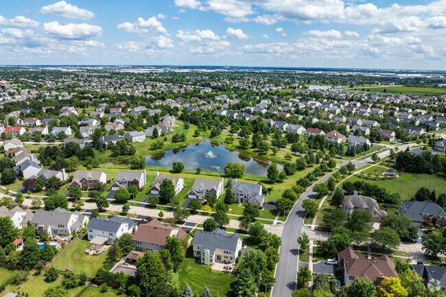 Homes in Cider Creek sit with generous sized yards and maturing trees.