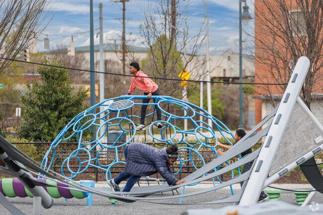 Local kids around Broadway East love to play at Eager Park Playground.