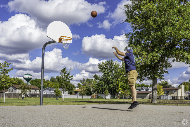 Join a basketball game at Meadowridge Park.