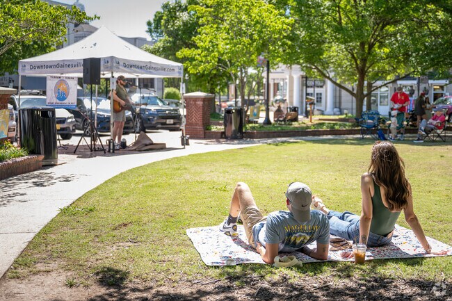 The Blue Skies Concert Series features local artists from the Downtown Gainesville area.