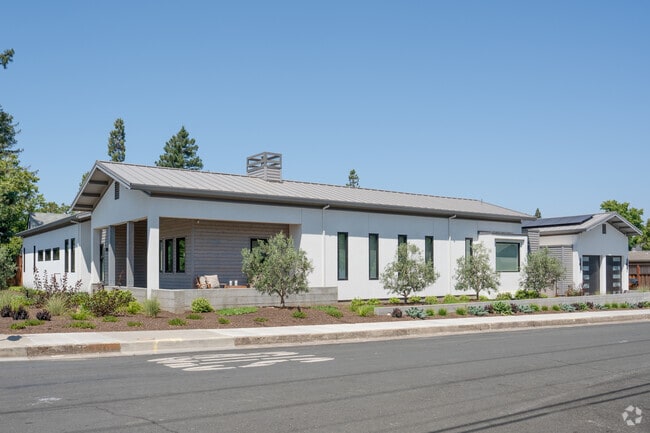 Modern Craftsman-style homes can be found in parts of Healdsburg, CA.