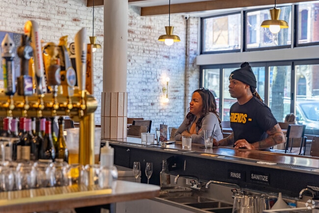 Rusk in Evanston serves upscale meals and cocktails in a cozy setting.