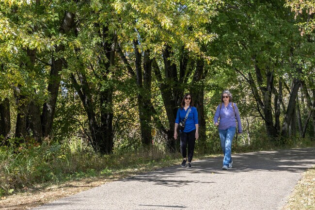 Douglas State Trailhead near Oronoco is popular for biking, walking, and winter snowshoeing.