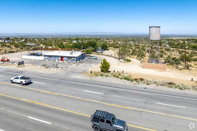 The Pinon Hills sign on Route 138 marks the gateway to the area.