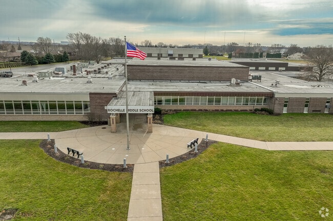 Rochelle Middle School is located in Rochelle, Illinois.