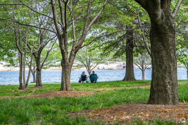 Sit under the shade of the trees with a loved one in Dundalk.