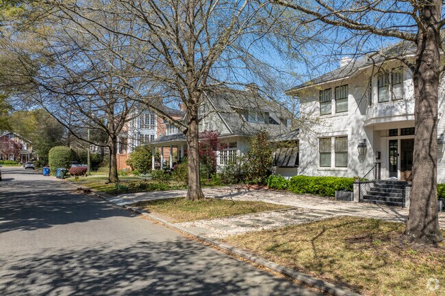 Several different home styles can be found on the same street in Wales Garden.