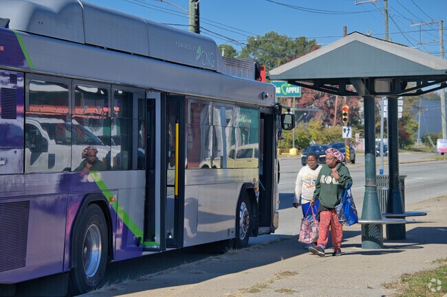 Public transportation is easily accessible in the neighborhood of Deerbourne.