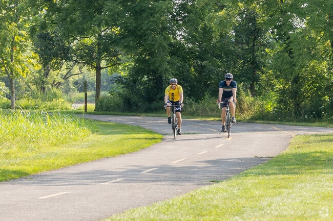 Marion Franklin residents enjoy a bike ride at Three Creeks Metro Park.