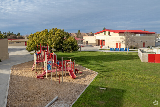 The playground at Liberty Elementary School in Kerman.