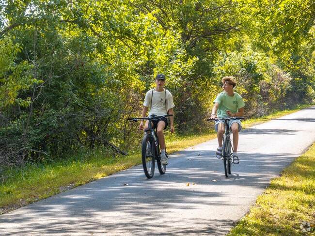 The Sergeant Road Trail connects Hudson to Waterloo via a wooded, paved trail.