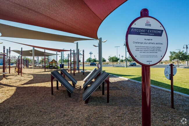 Desert Sky Park in Gilbert incudes a fitness obstacle course.