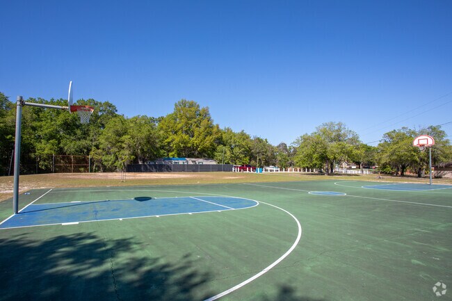 Basketball court at Sunny Acres Park are open to all.