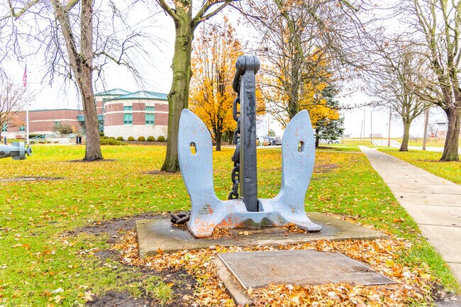 Veterans Park is located next to the Kewanee City Hall.