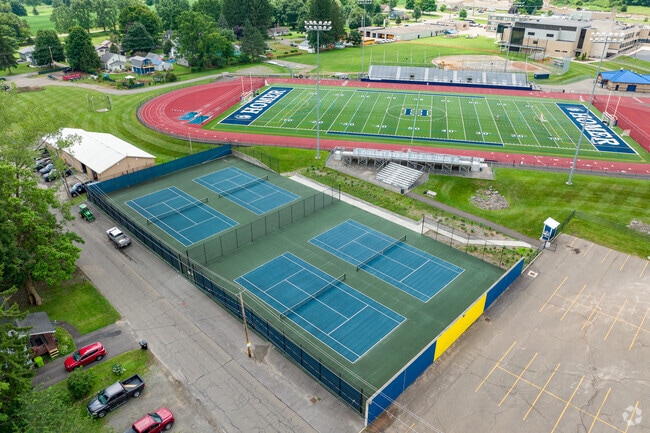 Homer Senior High School also has newly built tennis courts.