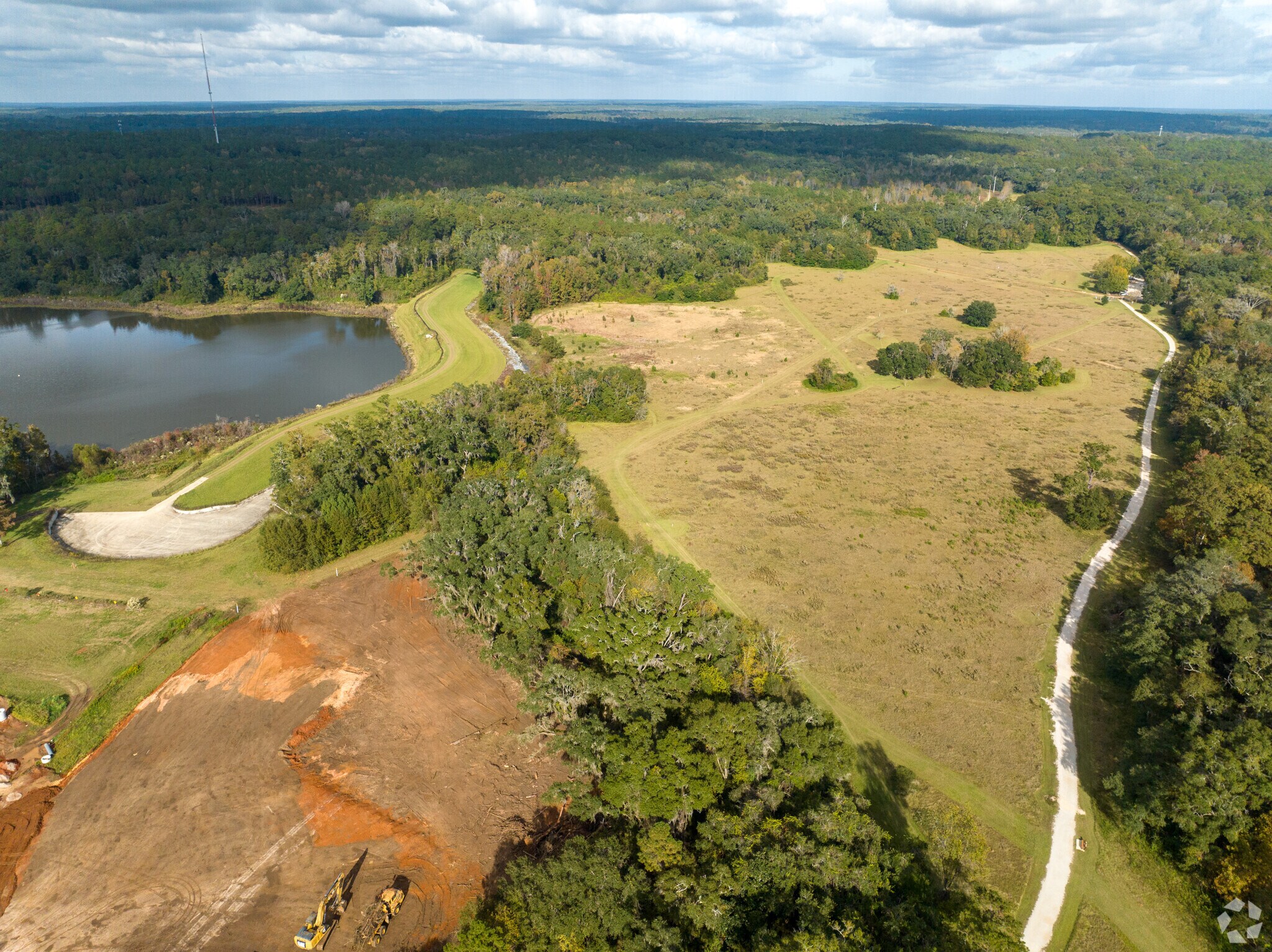 The Miccosukee Greenway Park is a large open greenspace for walking the dog or riding your bike.
