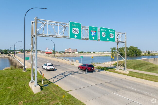 Downtown Waterloo is connected to the rest of the city by Highway 218.