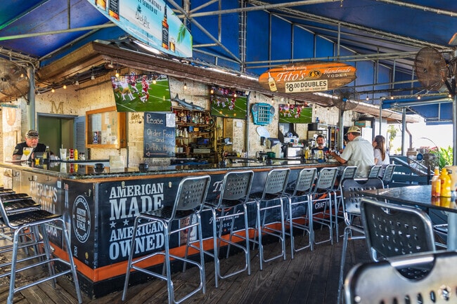 Black Ocean Grill in Black Point Park & Marina is a great place to grab a drink, say locals.