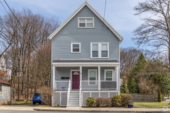 Colonial Revivals can be found with private porches and a lot of green space in the village of Forestdale.