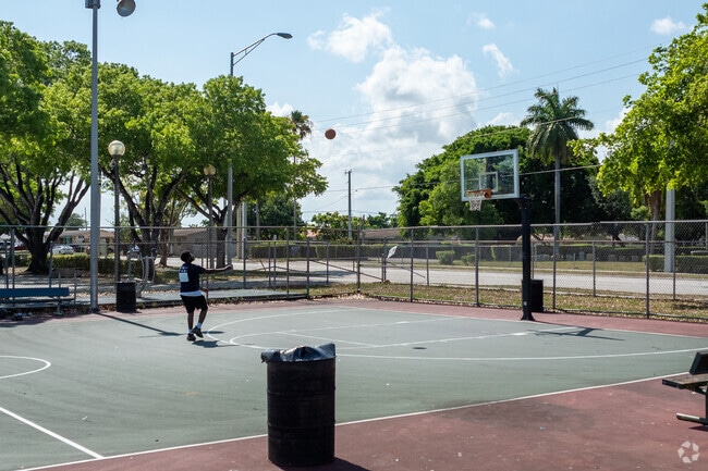 Head to Pepper Park in Opa-locka and play some pickup basketball.