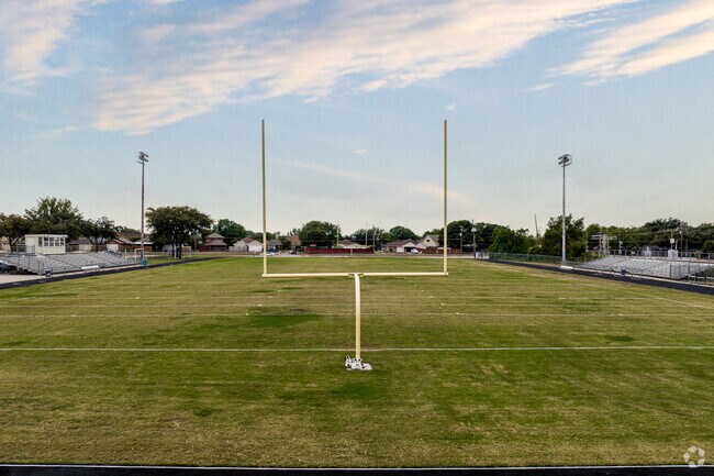 The football field at Long Middle School is great for Timberglen student-athletes.