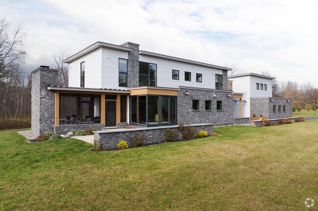 A new construction that is a perfect example of modern design.