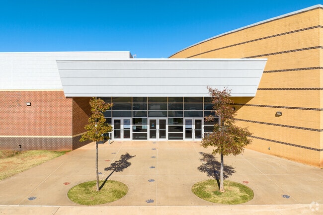 John Marshall High School is a modern-looking school.