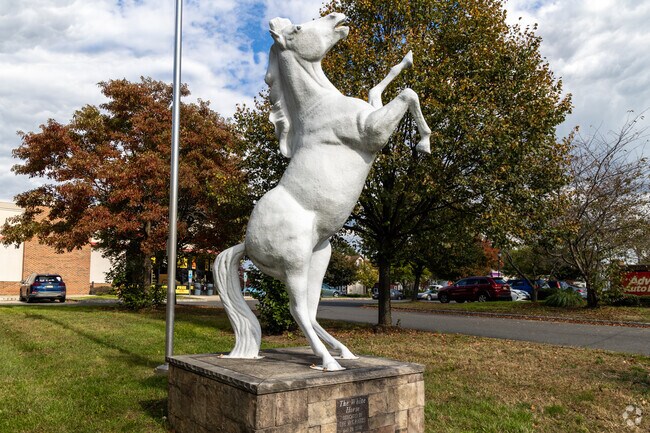 The White Horse statue is on South Broad Street in the White Horse neighborhood.