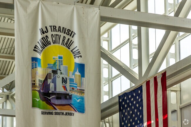 The Atlantic City Rail Line picks up in Westside and has lines straight to Philadelphia.