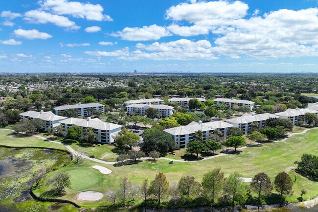 Multiple condos fill Pine Island Ridge.